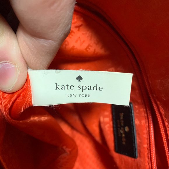 Kate Spade | Women's Two Tone Leather Satchel Purse Handbag - Picture 8 of 13